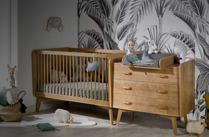 Chambre bébé évolutive et vintage